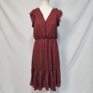 Banana Republic Burgundy Midi Dress NWT
